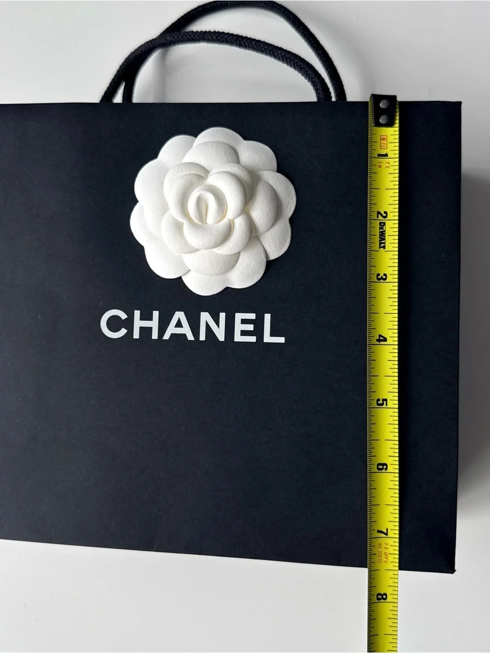 Auth New Chanel Gift Packaging Set Paper Shopping Bag Camellia Flower
